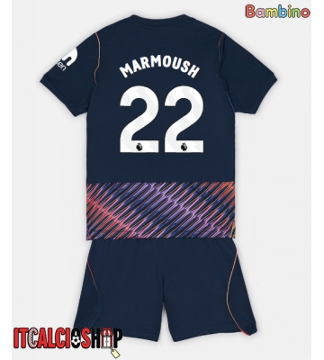 Tottenham Hotspur Omar Marmoush #22 Seconda Maglia Bambino 2026-27 Manica Corta (+ Pantaloni corti)